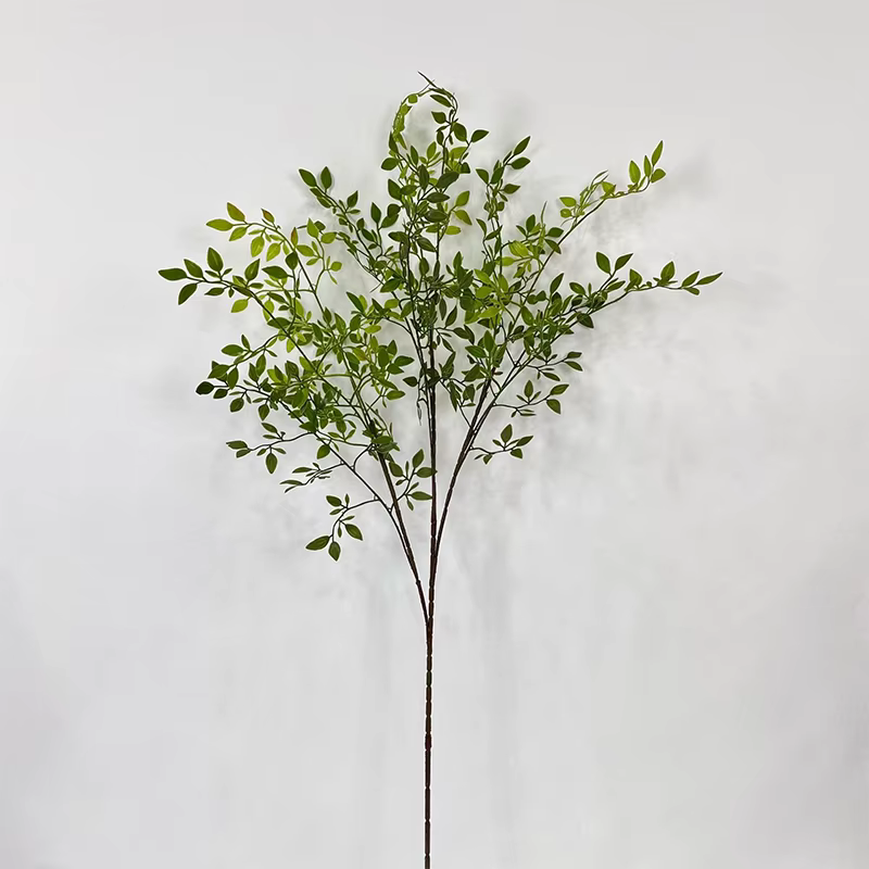 Plante verte artificielle de 43.3 pouces, fausse feuille d'eucalyptus, accessoires d'arrangement flo
