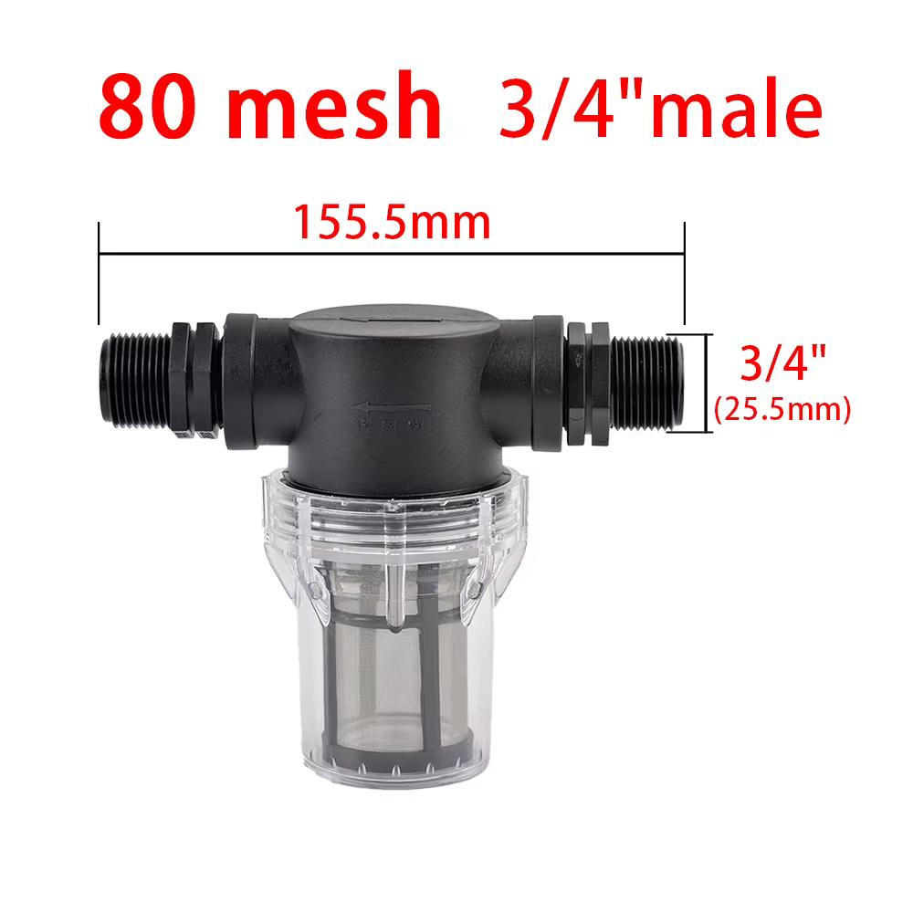 Filtre d'arrosage 1/2 3/4 1 pouce pour adaptateur de robinet de réservoir IBC S60 tonnes Joint de ba