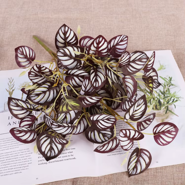 Plantes artificielles en plastique pour la décoration de la maison, fausses plantes murales artifici