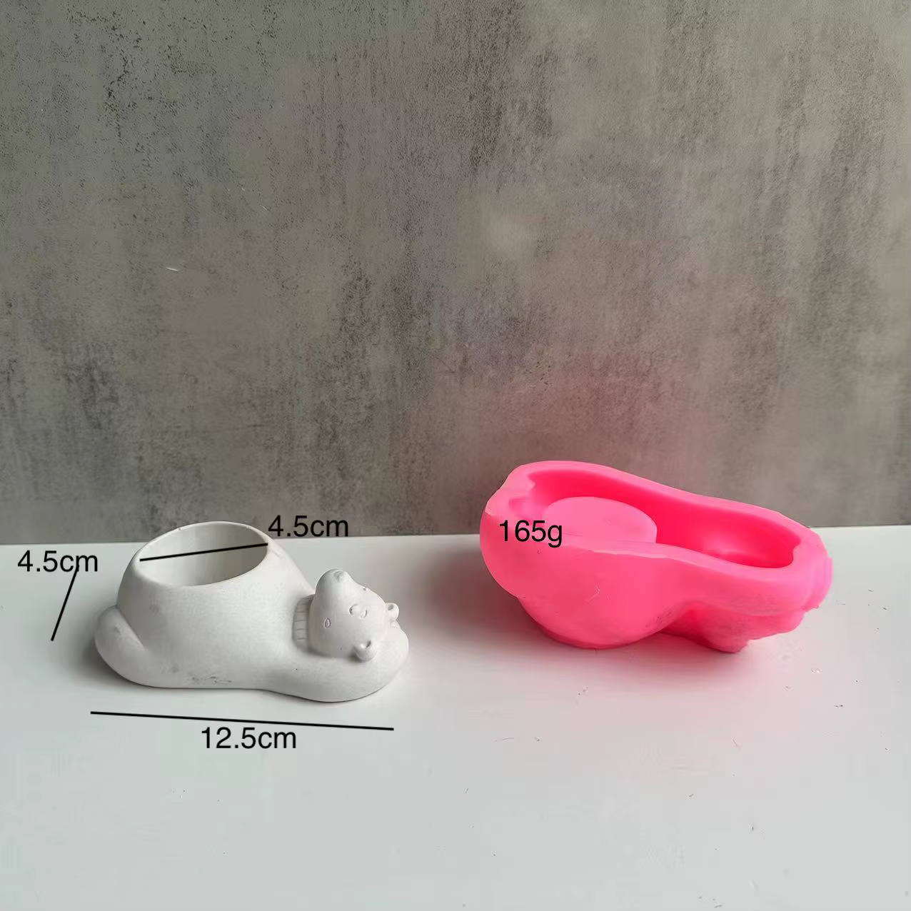 Pot de fleur pour chien, moule en Silicone, plâtre, ciment, plante, chiot mignon, liquide, moules Pa