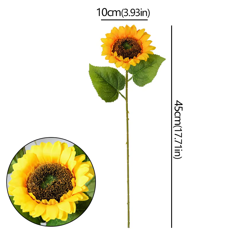 Bouquet de fleurs artificielles tournesol, 5/10/20 pièces, réaliste, décoration de jardin extérieur,
