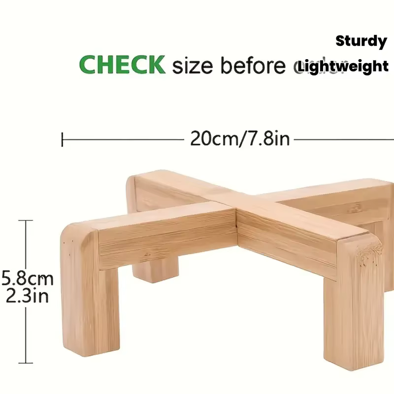Support de Pot de plantes décoratif, cadre en bambou robuste pour Pot de fleur intérieur/extérieur, 