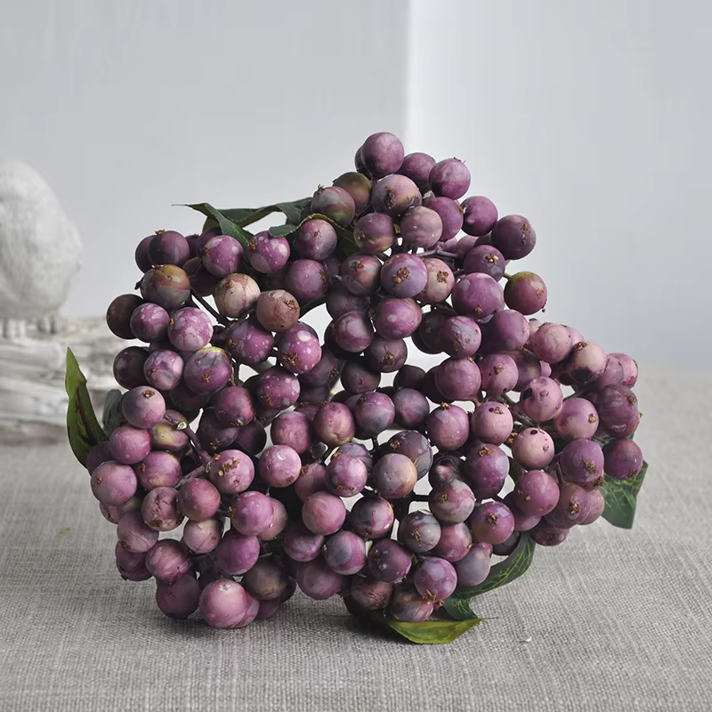 10 pièces de fleurs artificielles en mousse, fruits sauvages, baies, bouquets, accessoires pour bouq