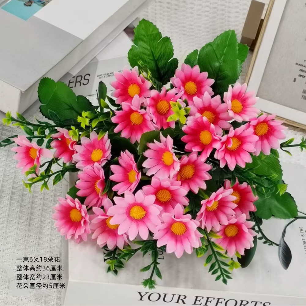 1 paquet de fleurs artificielles d'extérieur, plantes arbustes résistantes aux UV, fausses fleurs ve