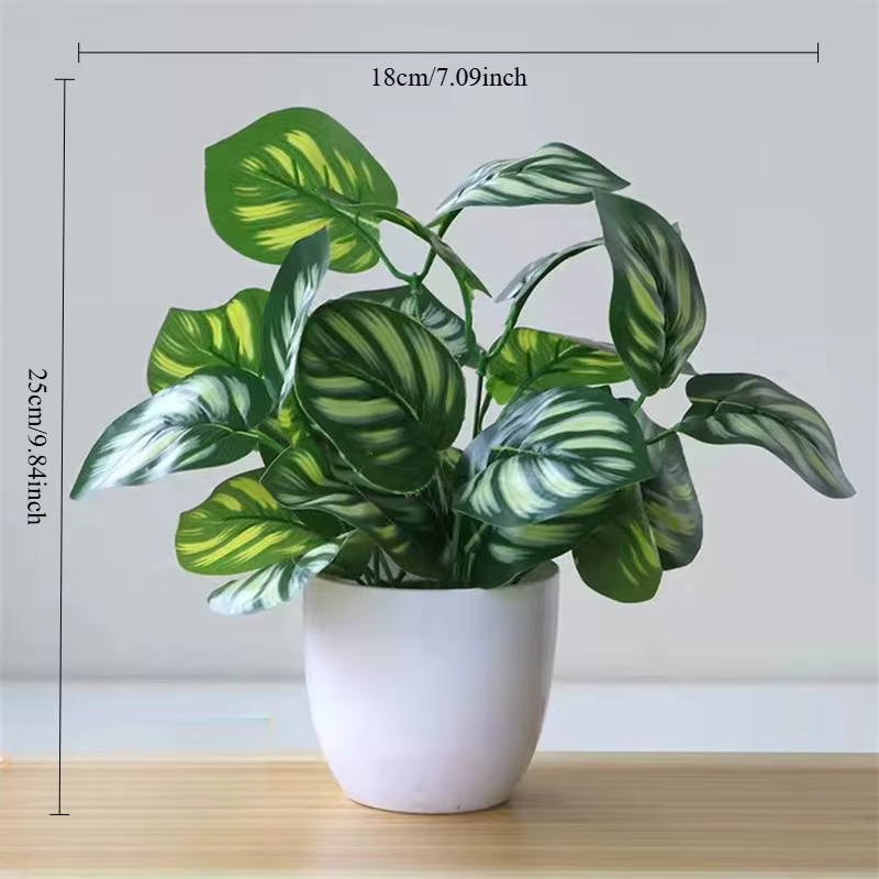 Pot de plantes à feuillage artificiel, 1 pièce, bonsaï, fête, centre commercial, maison, bureau, déc