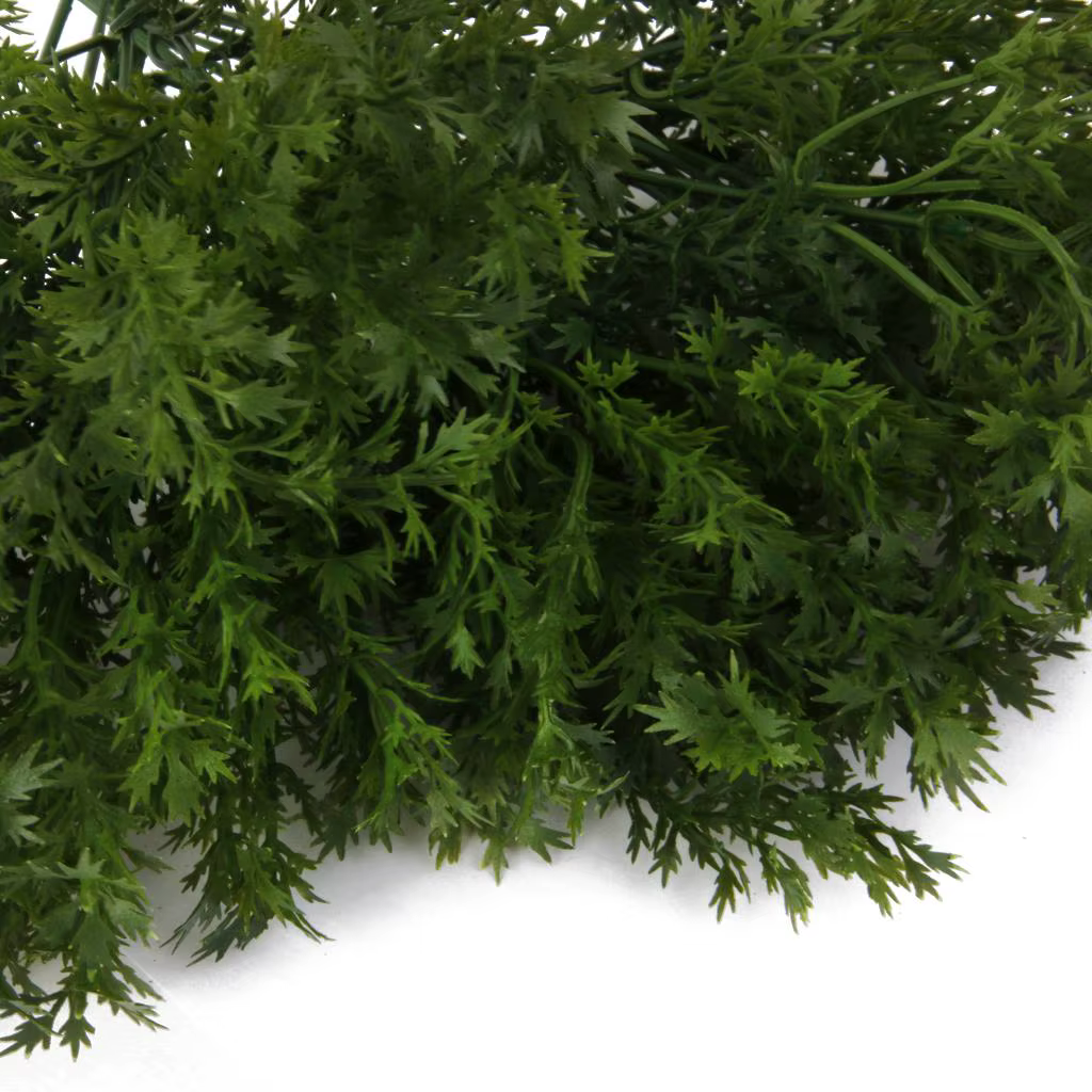 Herbe de persil artificielle, plante verte réaliste en soie, bouquet pour la décoration du salon, de