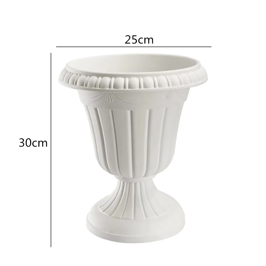Arrangement de fleurs de grande taille, Vase en plastique en résine, cour extérieure, jardin, planta