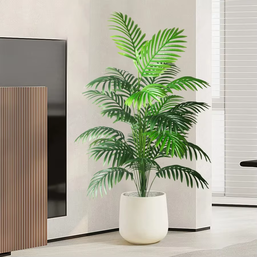 Palmier Areca artificiel réaliste de 68-121 cm, plantes vertes artificielles, idéal pour la décorati