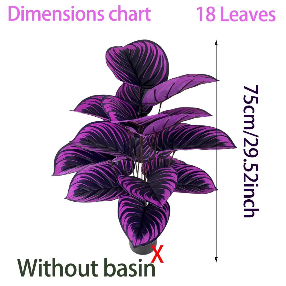 Plantes artificielles violettes élégantes, 1 pièce, idéales pour la maison, le bureau, la décoration