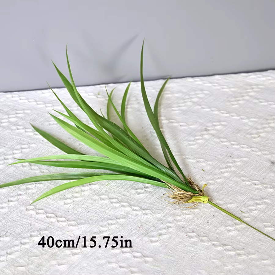 Bouquet de plantes artificielles 40-46cm, fausses plantes d'orchidées de palmier Tropical, feuilles