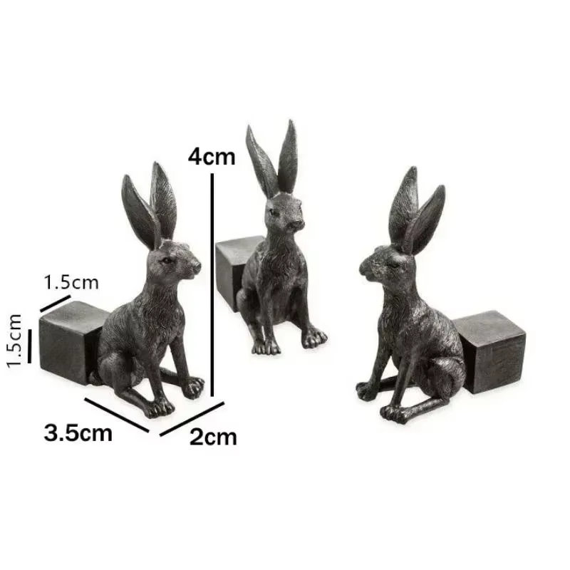 3 pièces Pot de fleur pieds support forme animale chat chien lapin Pots de plantes Risers Pad extéri