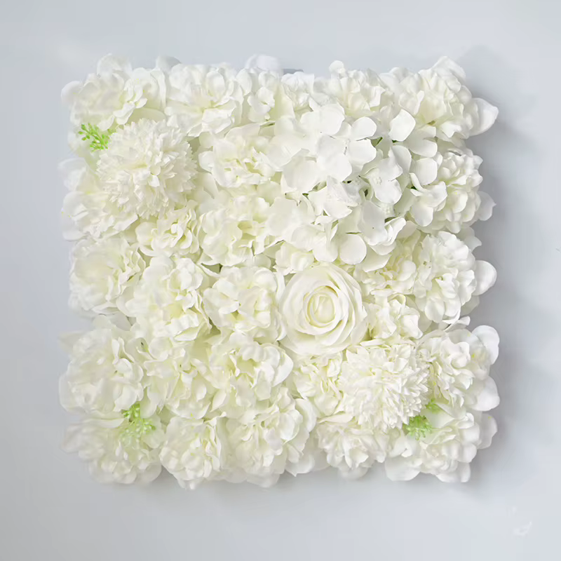 Arrangement de fleurs de pivoine artificielle, décoration murale de fond d'hôtel, boule brodée, fleu