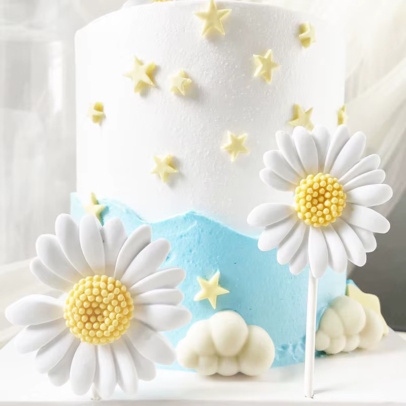 Moule 3D en forme de fleur de marguerite, en Silicone, fleur de soleil, aromathérapie, savon époxy,