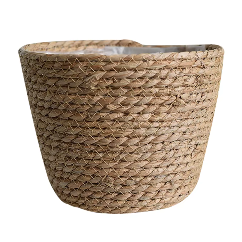 Mir de fleurs en rotin fait à la main pour plantes d'intérieur et d'extérieur, jardinières en jonc d