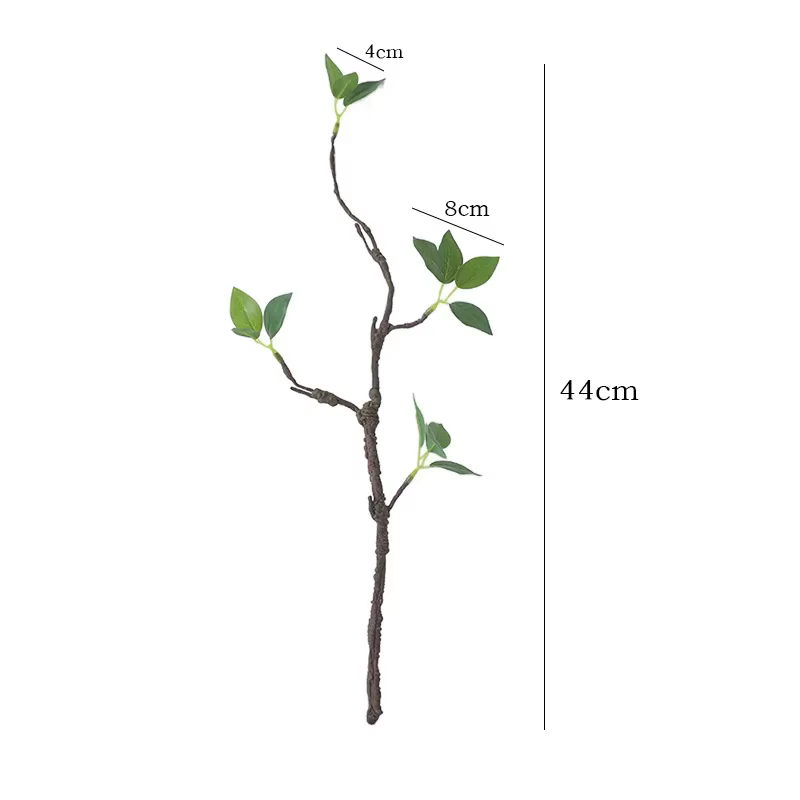 Plantes vertes artificielles de 44CM, Branches flétries, décorations pour la maison, feuilles vertes