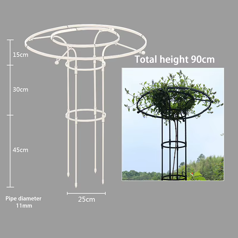 Treillis de Jardin pour Plantes Grimpantes, Tour Parapluie, Support DIY pour Pots de Fleurs