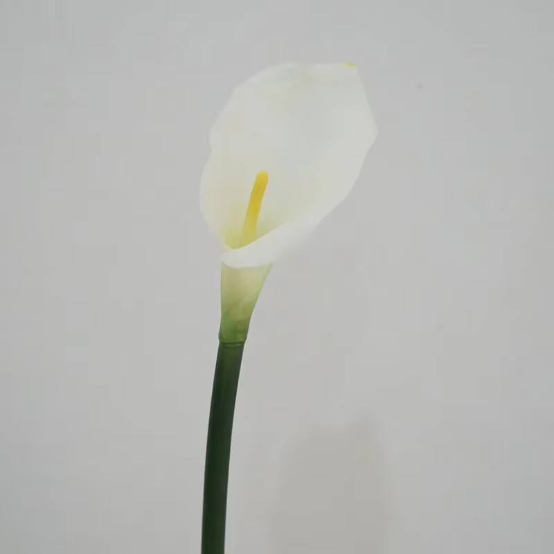 12 pièces Faux Latex Calla Lily fleurs artificielles Bouquet de mariage vraie touche Callas chambre