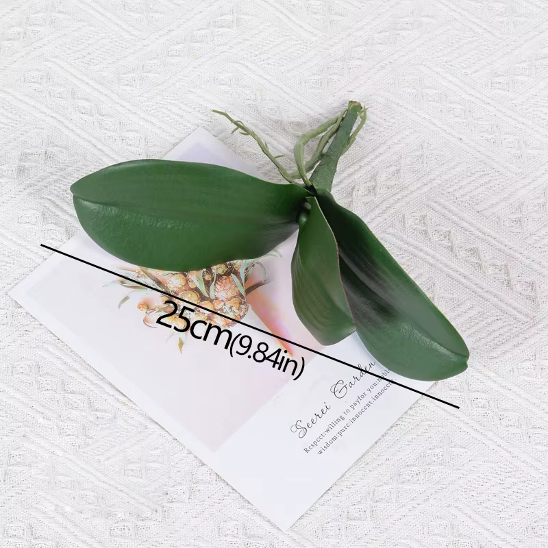 Plantes artificielles : Feuilles de Phalaenopsis, fleurs décoratives, matériel auxiliaire, feuilles 