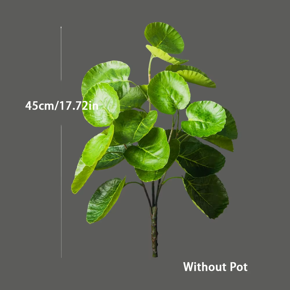 Plantes artificielles Ficus 45-95cm, fausses branches d'eucalyptus, arbre à monnaie tropical, feuill