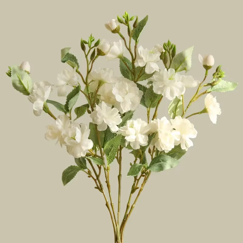 InjArtificial-Bouquet de Camélias, Fausses Fleurs, Champagne, Rose, Décoration d'Hôtel, Mariage