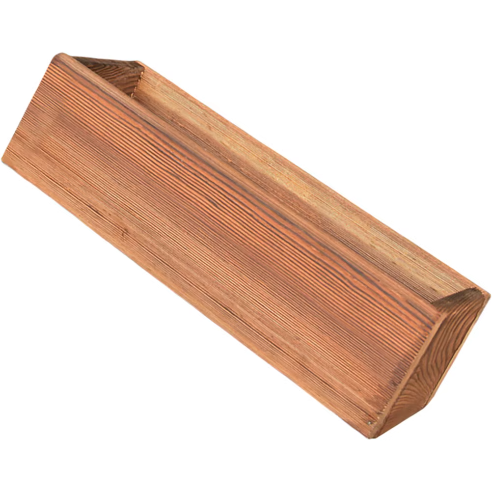 Boîte à fleurs en bois antiseptique 30x11x8.5cm, jardinière rectangulaire en cèdre pour extérieur, p
