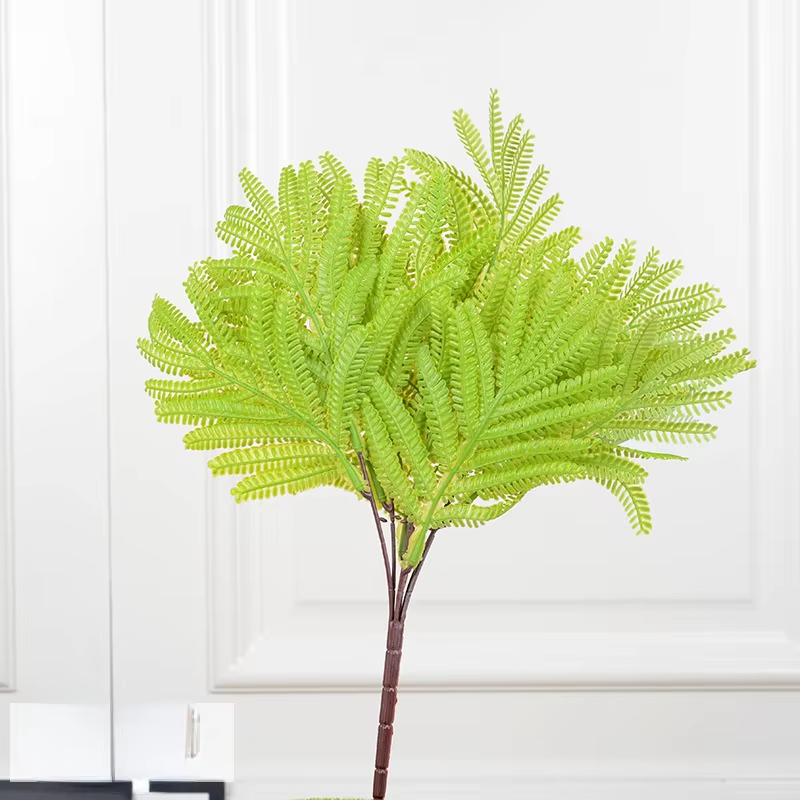 Fougères d'herbe persane artificielle d'aloès vert, feuille en plastique, plante verte, Simulation f