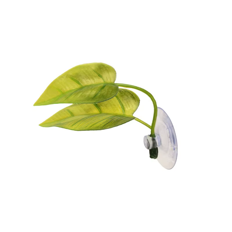 Paysage d'aquarium de plantes aquatiques artificielles, feuilles de poisson Betta artificielles, feu