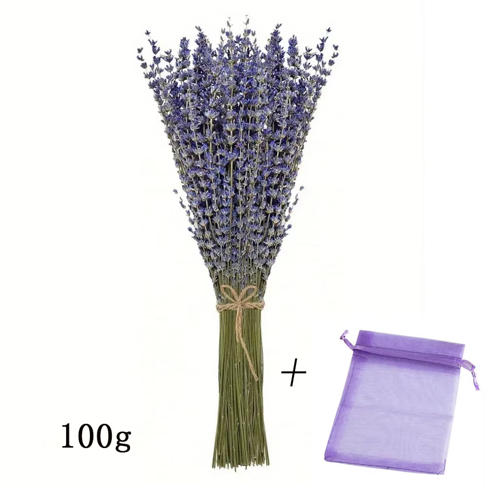 Bouquet de fleurs séchées de lavande, 90g, gypsophile mixte, décoration de la maison, cadeau de Coup