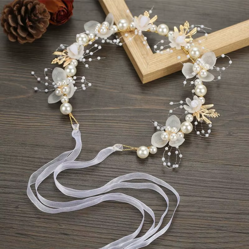 couronne de fleurs cheveux pour enfants, couronne de fleurs pour cheveux, bandeau de princesse en pe