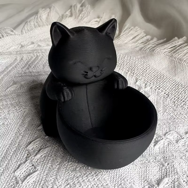 Pot en forme de chat avec trous de Drainage, conçu unique pour les plantes succulentes, petites fleu