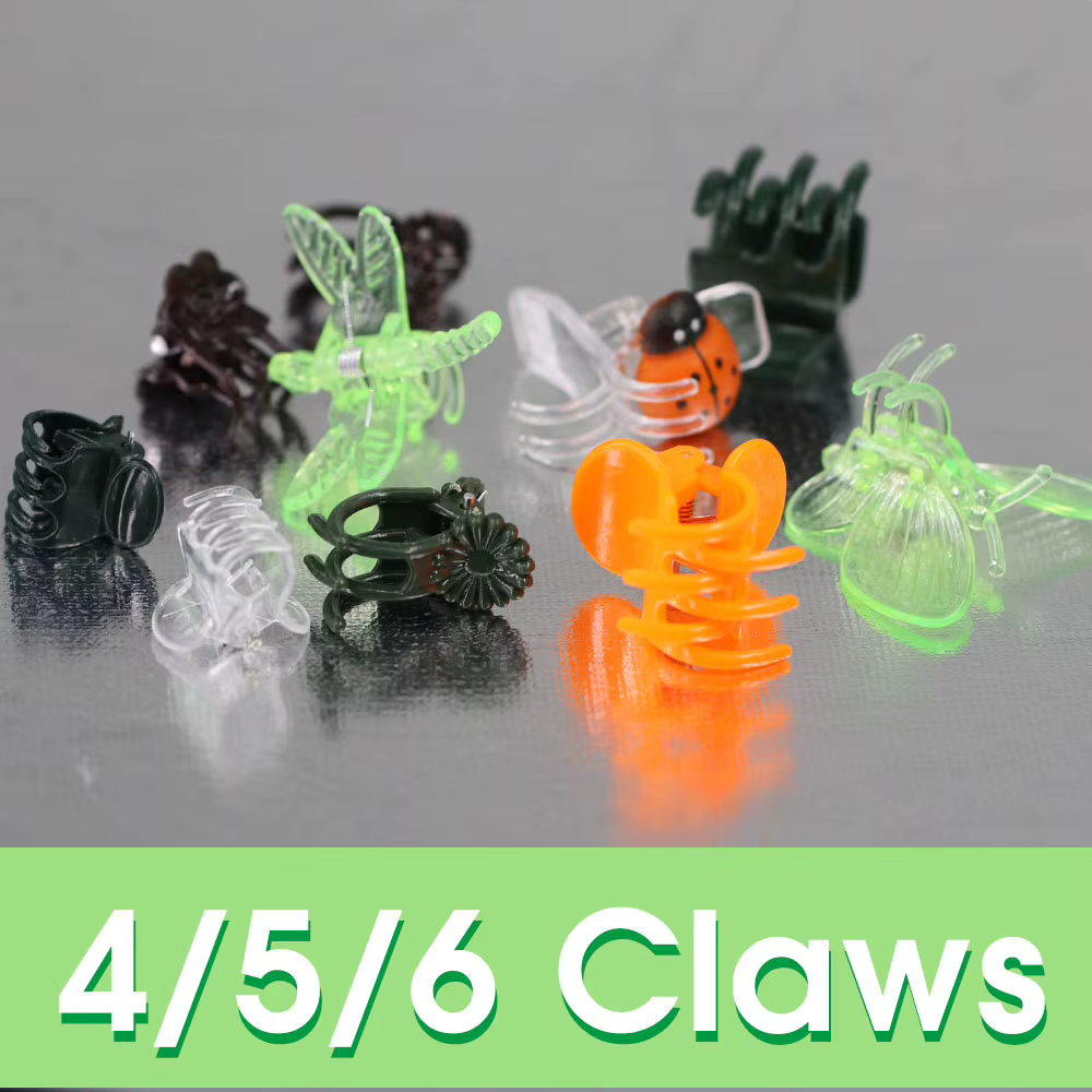 Clips de Support de plante en plastique, 10 à 200 pièces, pour tige d'orchidée, pour Support de vign