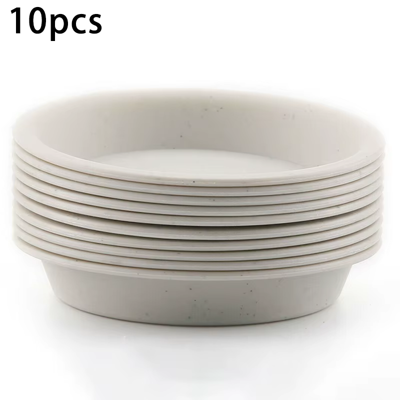 Lot de 10 soucoupes rondes en PP pour plantes succulentes, pour une utilisation en intérieur et en e