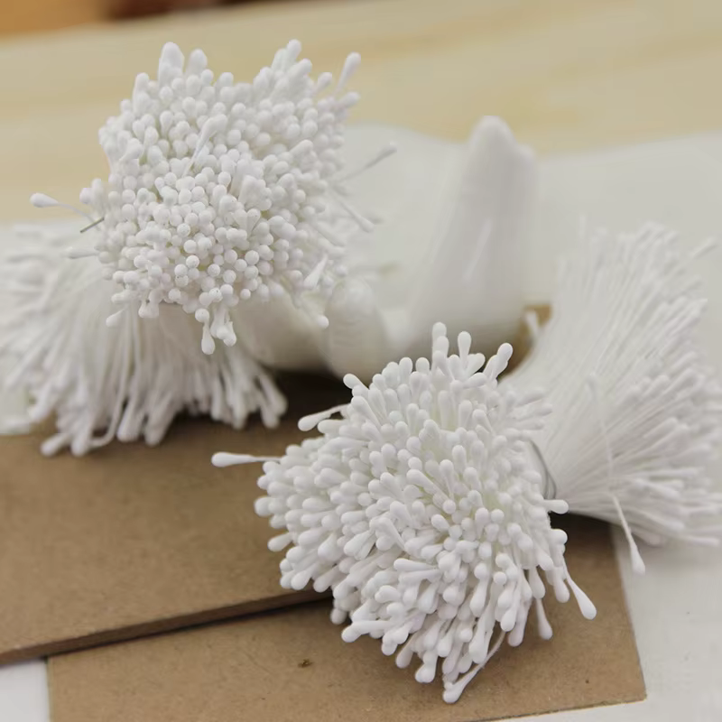 360 pièces de 2 mm, options multiples, fleurs artificielles, mini-perles, pistils floraux pour maria