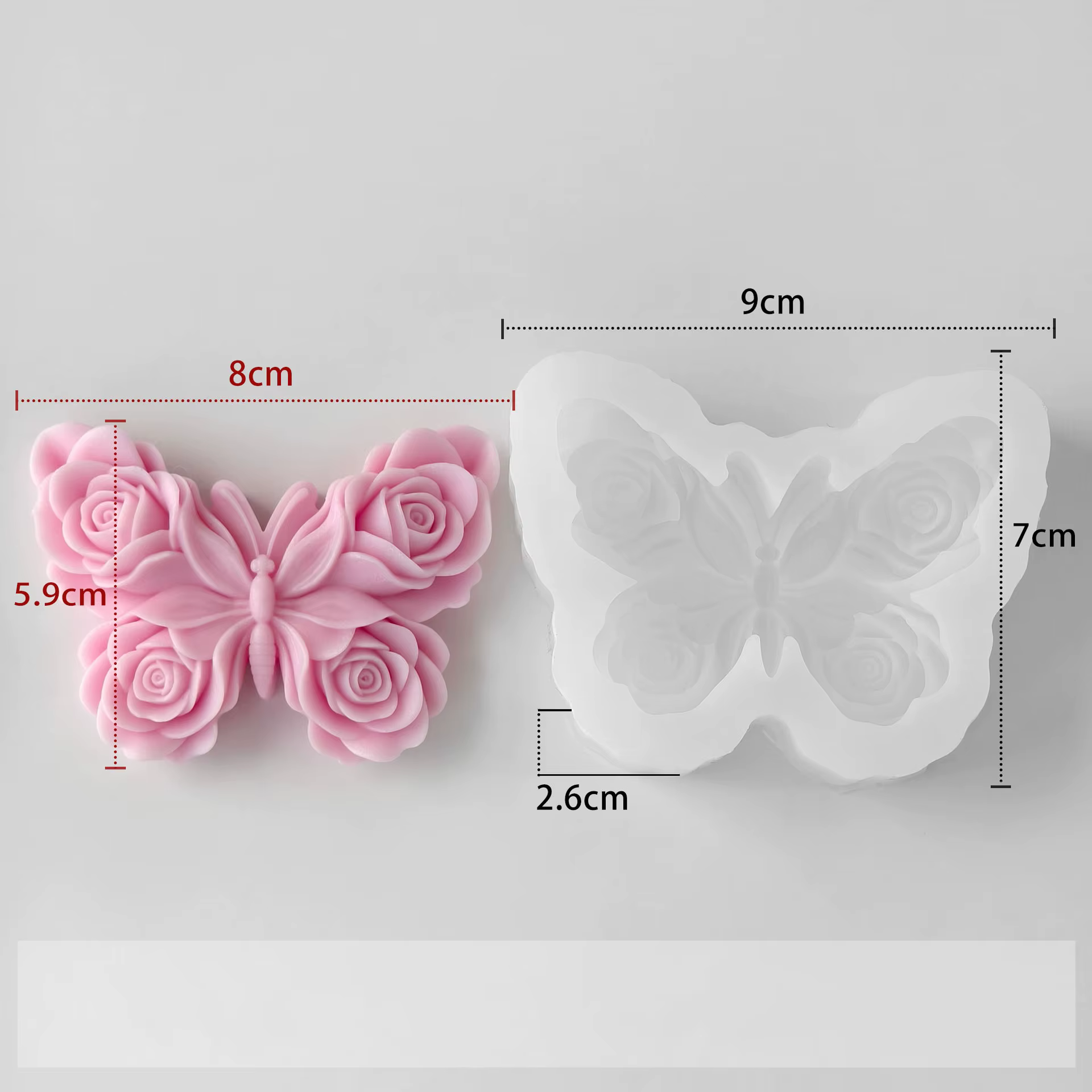 Moules en silicone Papillon Fleur pour la pâtisserie, artisanat en résine époxy DIY, décoration susp