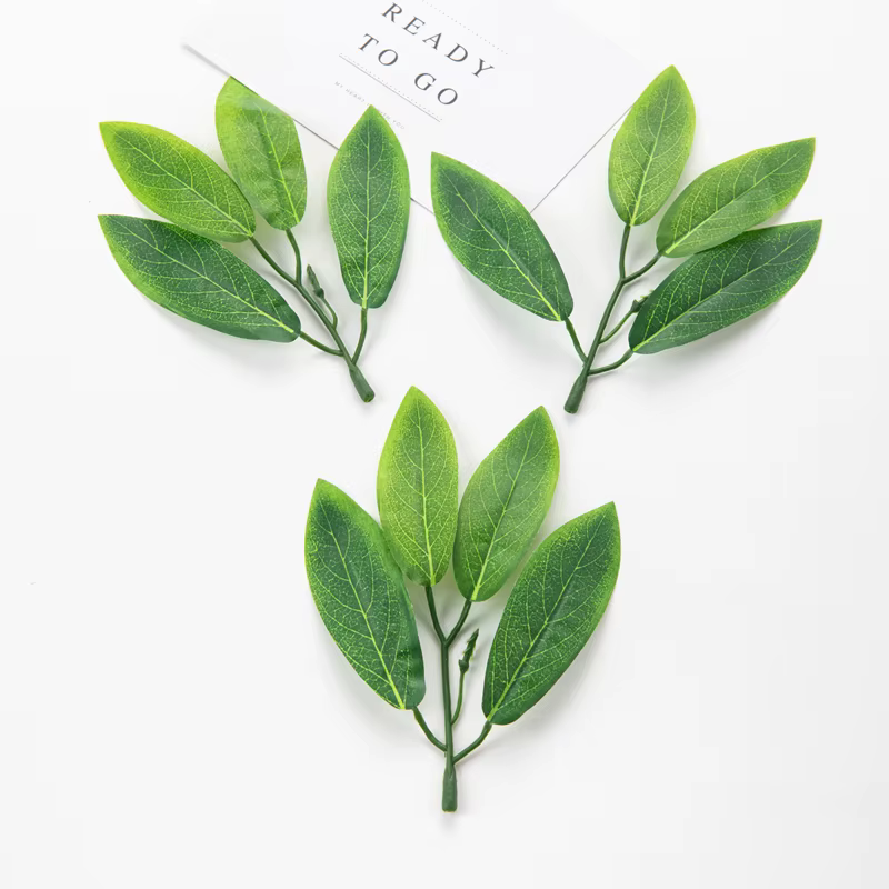 Fleurs artificielles fausses plantes soie feuille d'olandre couronne de mariage bricolage matériel s