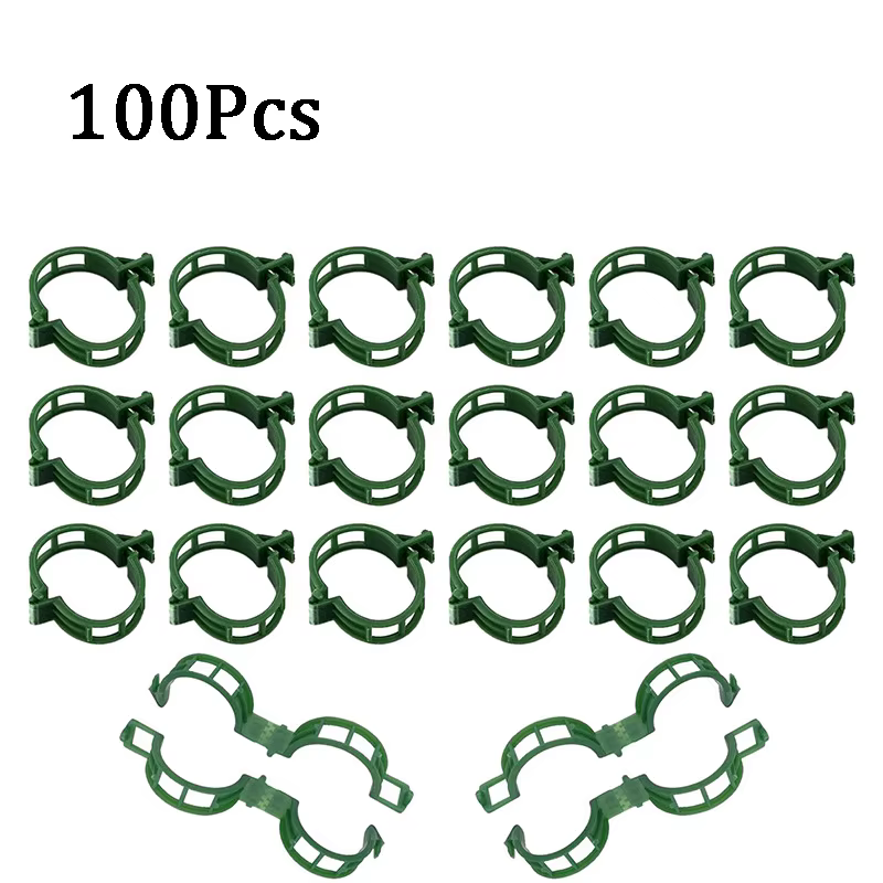Clips de Support pour plantes en plastique, Clips en plastique pour fixer les plantes, Clips de vign