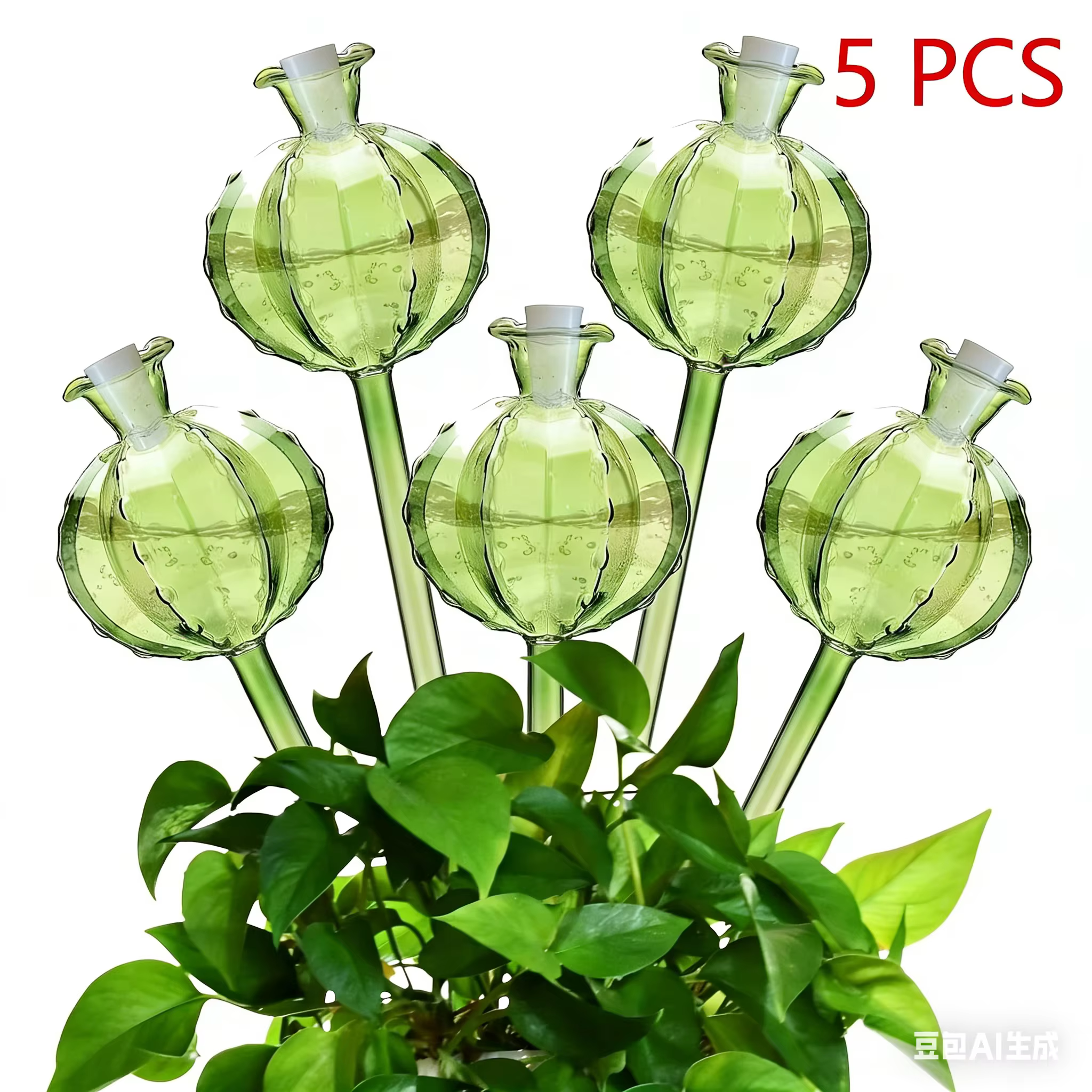 1 pièce – Arroseur automatique en forme de cactus mignon, en plastique vert, dispositif d'irrigation