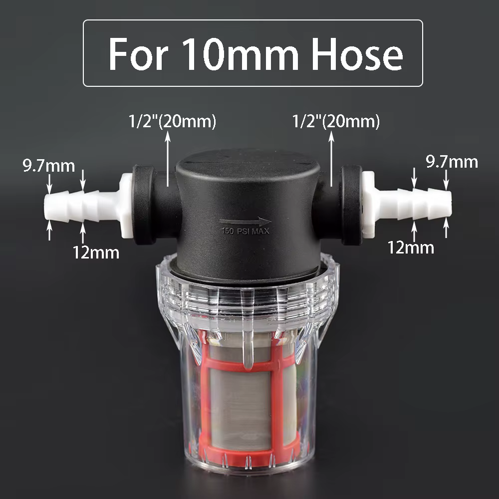 4/6/8/10/12/14/16/18/20mm Barb Queue 40/80/100/200 Maille Agricole D'irrigation Filtre de Réservoir