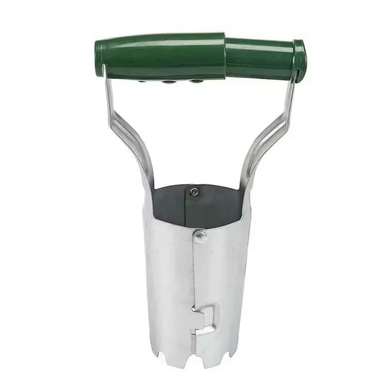 Planteur de semis en acier inoxydable, semoir, excavateur, outil horticole à manche en bois, pour pe