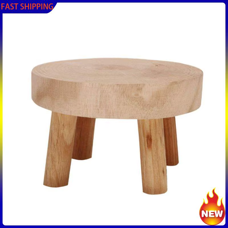 Tendance chaude-Mini tabouret en bois présentoir plante support décoratif bois plante tabouret bonsa