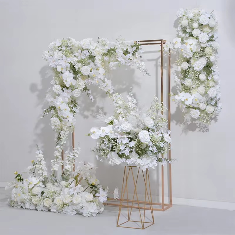 Guirxiété d'hortensia rose angiflower pour mariage, toile de fond, décor de table et affrontements, 