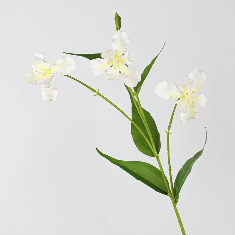 Branche de lys artificielle décorative pour mariage, fausses fleurs en soie, décoration de salle, fl