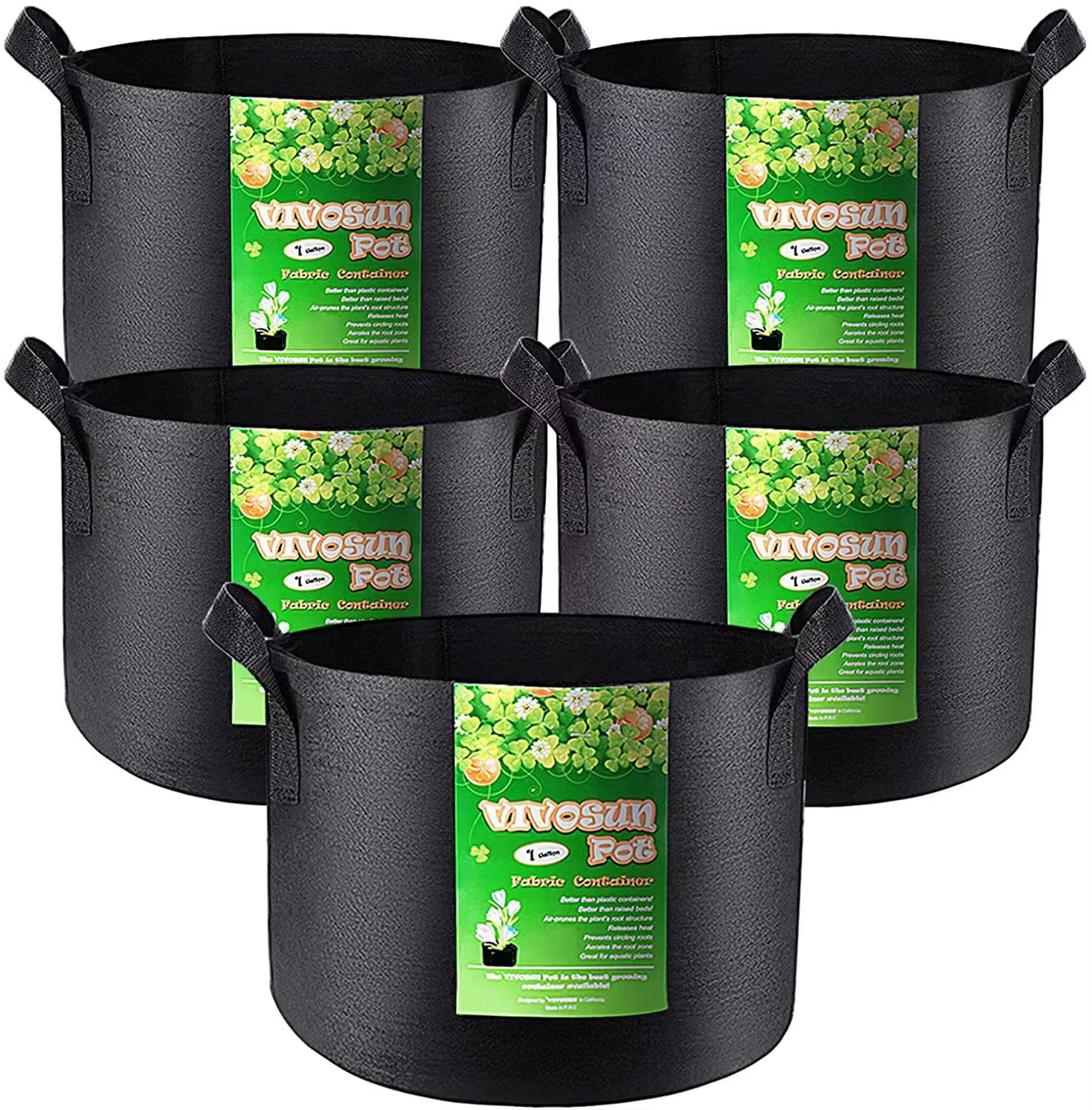 Sac de plantation en feutre avec poignée, sac de culture de légumes, de fleurs, de champignons, épai