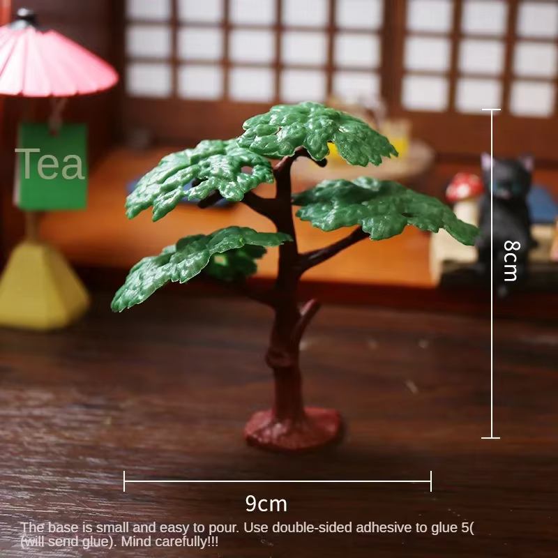 Micro paysage créatif pour jardinage, ornement de balançoire de souche d'arbre, pot de fleurs succul