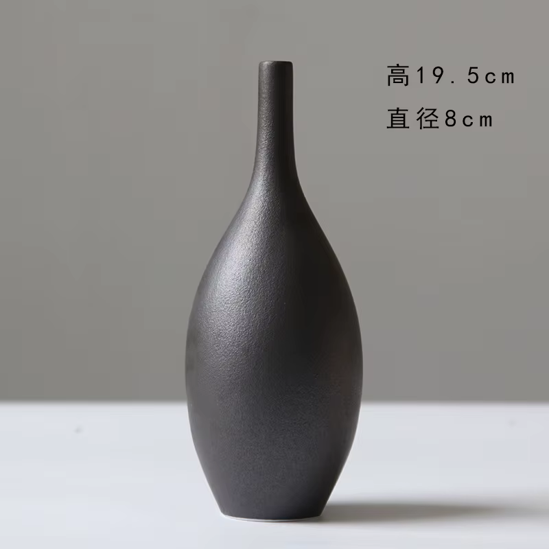 Vase en céramique couleur Morandi, style nordique, récipient pour arrangement floral, pour la décora