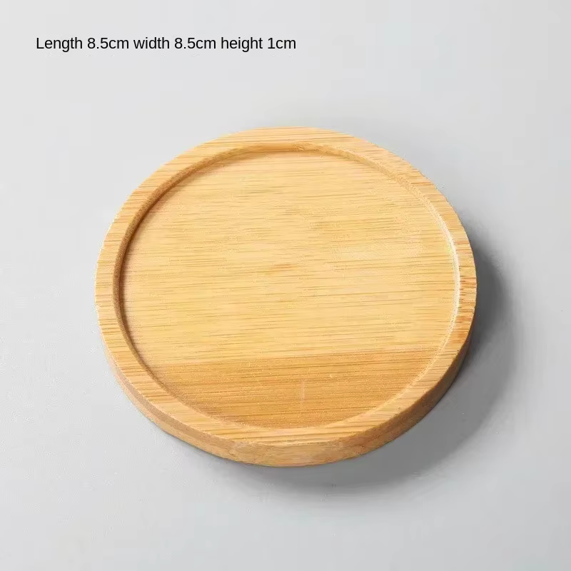 Plateau multi-bambou, soucoupe en bois, Pot de fleur, plateau de tasse, plaque de dessous de verre, 