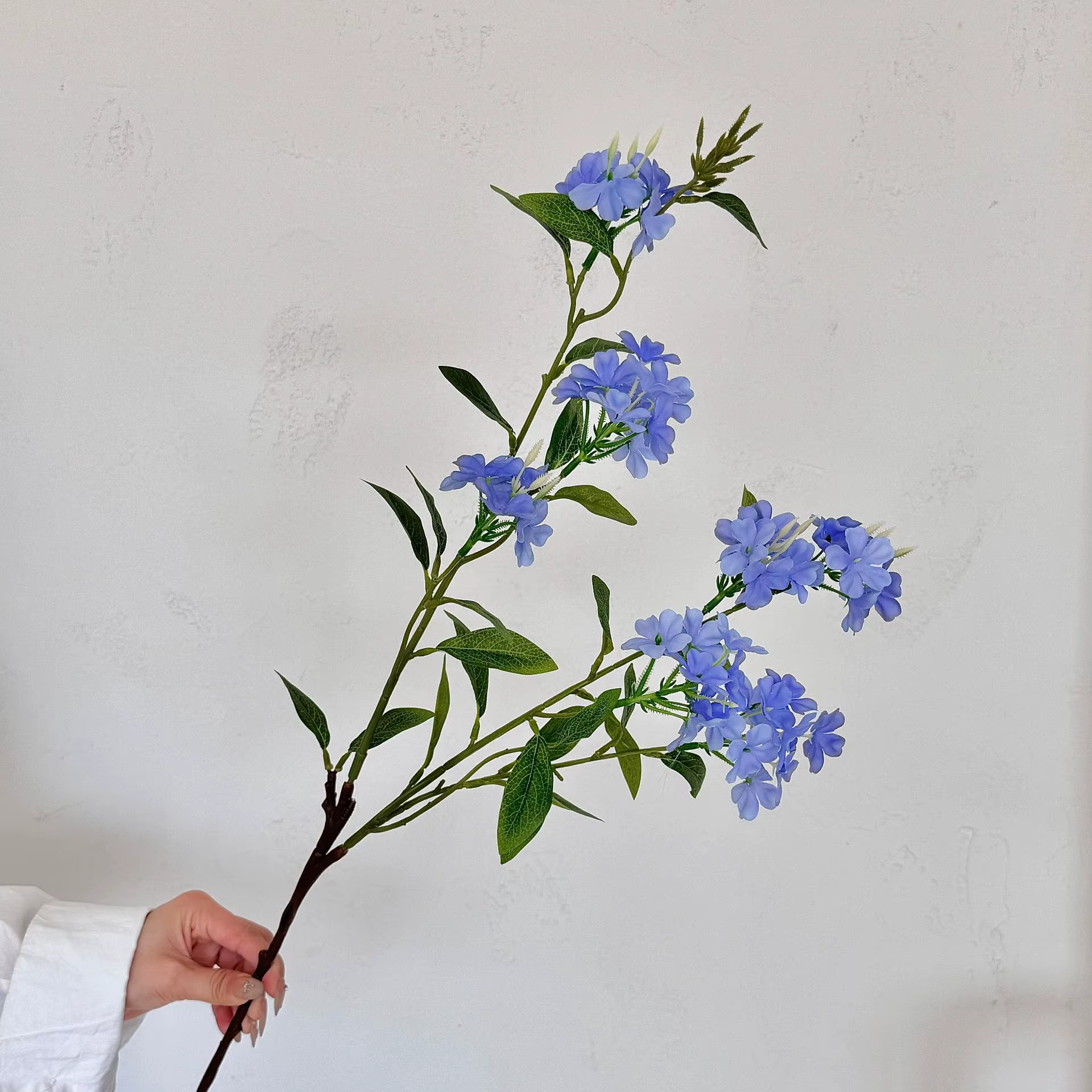 Bouquet de fleurs de lys de neige artificielles de 35 pouces, en fausse soie, pour la maison, le sal