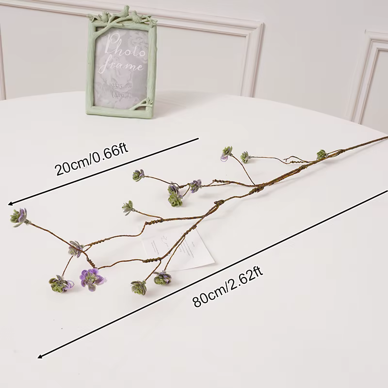 Plantes artificielles de 80 cm, branche de rose ondulée, décorations de table pour la maison et la c