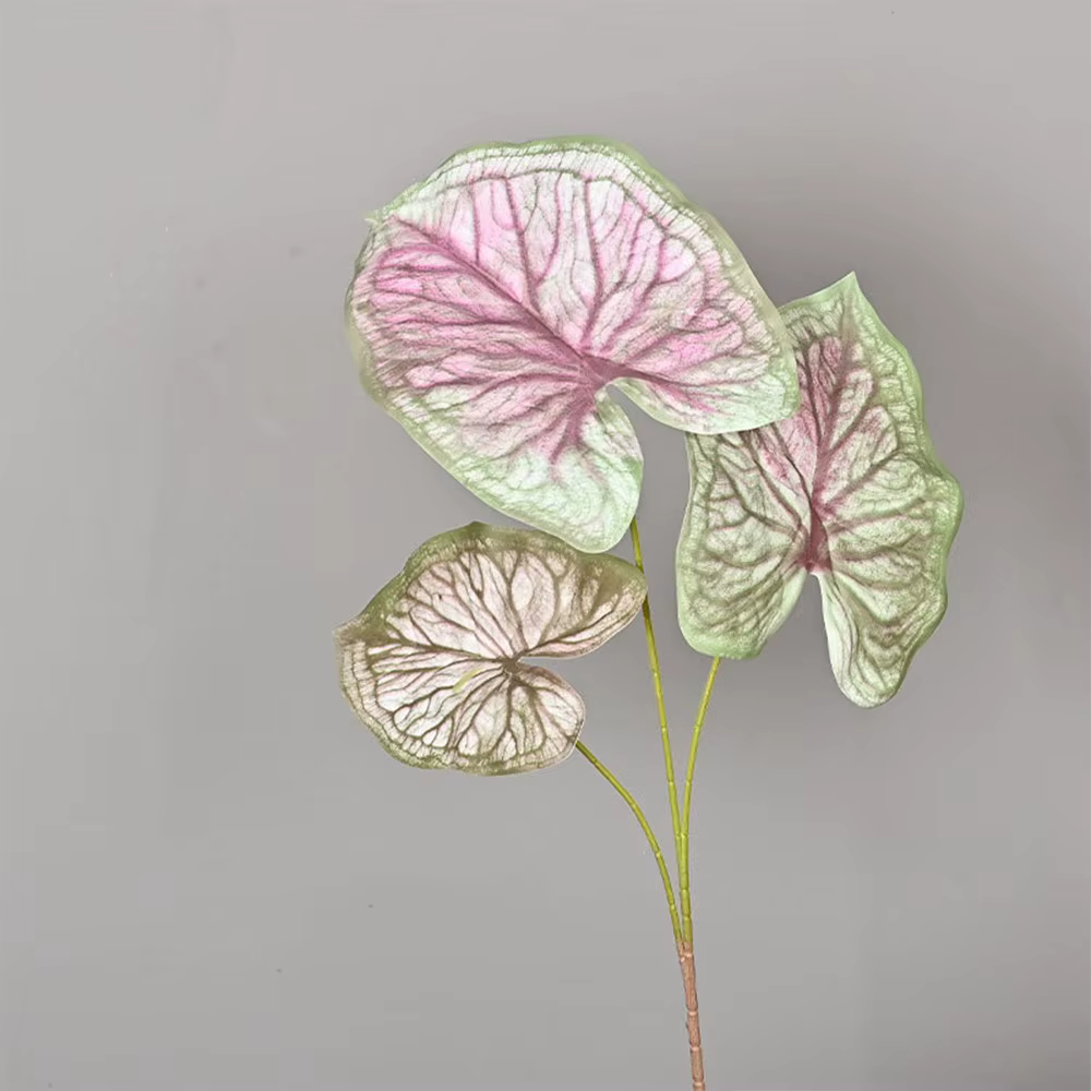 Feuilles de Calla artificielles en plastique, réalistes, résistantes aux UV, feuilles de fougère Cra