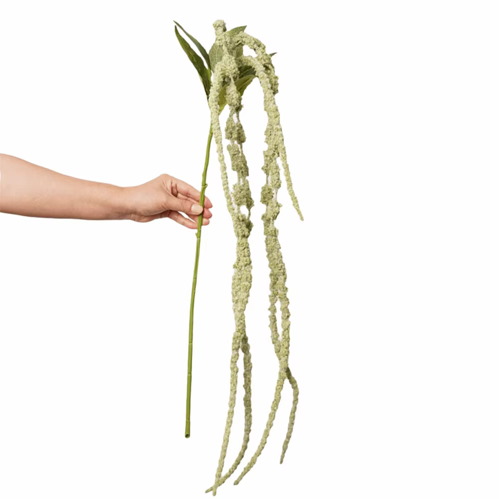 Plante suspendue artificielle Amaranthus à 6 têtes, mousse d'amarante à longue queue, fruits simulés